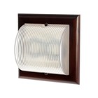Светильник Ecola НБО-03-60-011, Круг, 2*GX53, IP65, 220В, 255х255 мм, цвет т/орех, матовый Светильник Ecola НБО-03-60-011, Круг, 2*GX53, IP65, 220В, 255х255 мм, цвет т/орех, матовый