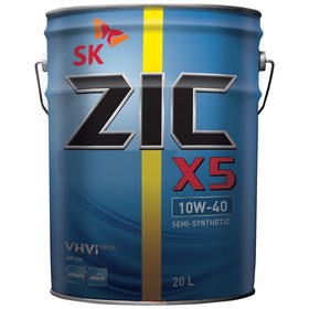 Масло моторное ZIC X5 10W-40, SN п/синтетическое, 20 л 4703043