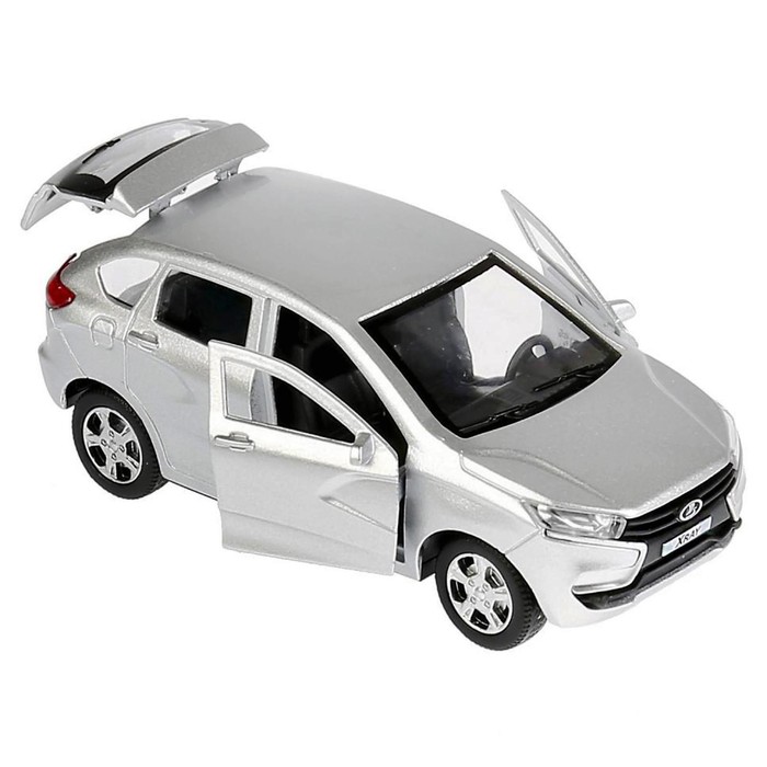 ЕОНК - Машина металлическая «Lada Xray», инерционная, цвет серебристый ...