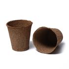 Набор для рассады: торфяной горшок 8 × 8 см (12 шт.) по 250 мл, поддон, чёрный 4661944