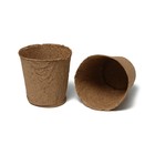 Торфяной горшок, 500 мл, 11 × 10 см, 10 шт., с поддоном 4661945