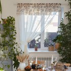 Тюль с подхватом и ламбрекеном "Healthy life" 250х200см, 100% п/э, вуаль - фото 1543406