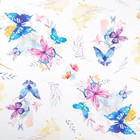Бумага глянцевая «Акварельные бабочки», 70 × 100 см (10 шт) - фото 800433527