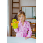 The sponge-mitten with loop children's "Duck"