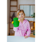 The sponge-mitten with loop children's "Frog"