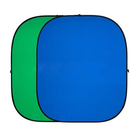 Двухсторонний тканевый фон хромакей Twist, 180 × 210 см, цвет синий / зелёный в Донецке