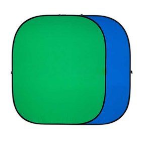 Двухсторонний тканевый фон хромакей Twist, 240 × 240 см, цвет синий / зелёный в Донецке