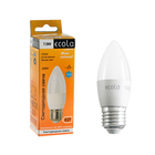 Лампа светодиодная Ecola Light candle LED, 7 Вт, E27, 4000 K, 103x37 мм Лампа светодиодная Ecola Light candle LED, 7 Вт, E27, 4000 K, 103x37 мм