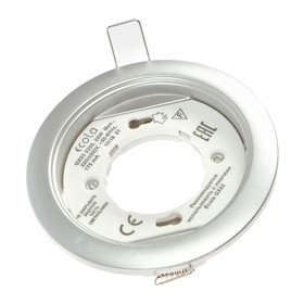 Светильник встраиваемый Ecola 5355, GX53, IP20, 220 В, 25x106 мм, круглый, серебро