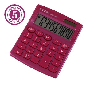 Калькулятор настольный Citizen 10-ти разрядный 102 х 124 х 25 мм, 2-е питание, розовый в Донецке