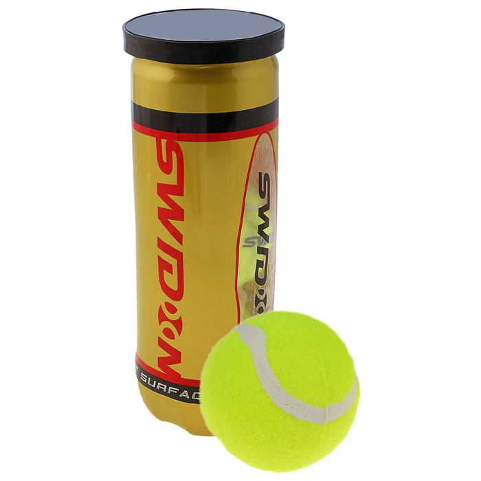 Мяч теннисный SWIDON 989 PRO, набор 3 штуки