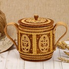 Сахарница с ручками, береста Сахарница с ручками, береста