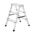 The TUNDRA stepladder, aluminum, double sided, 3-speed, 650 mm