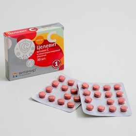 Витамин C «Целевит» 400 мг, в кишечнорастворимой оболочке, 30 таблеток