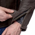 Куртка кожаная Bro коричневый, 4XL 4720352 Куртка кожаная Bro коричневый, 4XL 4720352