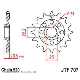 Звезда передняя ведущая для мотоцикла, стальная JTF707 4720419