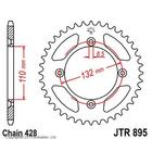 Звезда задняя ведомая JTR895 для мотоцикла стальная 4720514 - фото 90158
