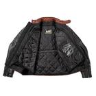 Куртка Bravo 7, кожа, коричневый, чёрный, S 4720667 Куртка Bravo 7, кожа, коричневый, чёрный, S 4720667