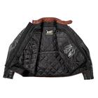 Куртка Bravo 7, кожа, коричневый, чёрный, XXXL 4720670 Куртка Bravo 7, кожа, коричневый, чёрный, XXXL 4720670