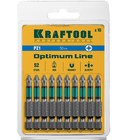 Биты KRAFTOOL Optimum Line 26124-1-50-10, Е 1/4", 50 мм, 10 шт., PZ1 4727062 Биты KRAFTOOL Optimum Line 26124-1-50-10, Е 1/4", 50 мм, 10 шт., PZ1 4727062