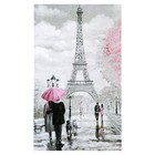 Картина-холст на подрамнике "Любовь в Париже" 60х100 см - фото 959293