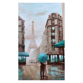 Картина-холст на подрамнике "Под зонтом" 60х100 см