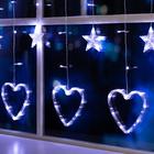 Гирлянда «Бахрома» 2.4 × 0.9 м с насадками «Сердце», IP20, прозрачная нить, 186 LED, свечение белое, 8 режимов, 220 В 4356977