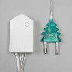 Гирлянда «Бахрома» 2.4 × 0.9 м с насадками «Сердце», IP20, прозрачная нить, 186 LED, свечение белое, 8 режимов, 220 В 4356977