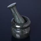 Mortar with pestle, 10х11 cm (6x14 pelletizing drums cm) coil