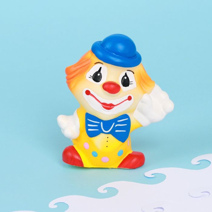 Резиновая игрушка "Клоун в шляпе"