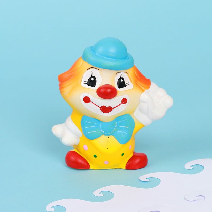 Резиновая игрушка "Клоун в шляпе"