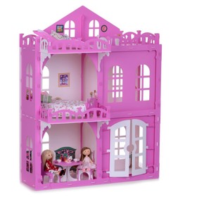 Домик для кукол «Дом Элизабет» с мебелью, цвет бело-розовый