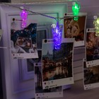 Гирлянда «Нить» 4.5 м с насадками «Прищепки», IP20, прозрачная нить, 20 LED, свечение RG/RB, мигание, 220 В 4445722