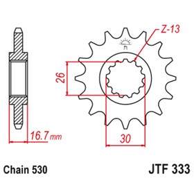 Звезда ведущая JT sprockets 333.16RB 4543178