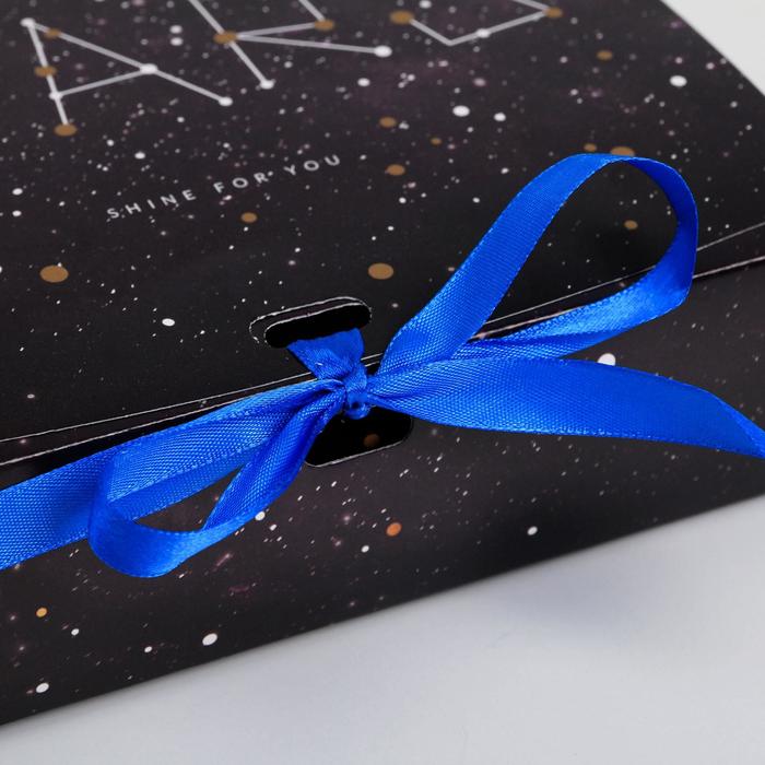 Коробка подарочная Stars, 20 х18 х5 см - фото 798373248