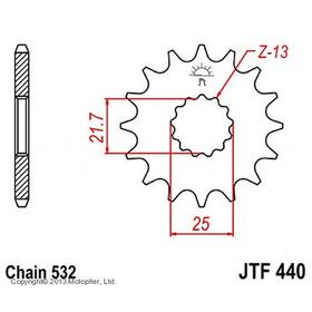Звезда ведущая JT sprockets 440.15 4543271
