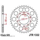 Звезда задняя, ведомая, JTR1332 для мотоцикла стальная 4164667 - фото 90799
