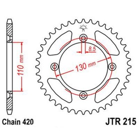 Звезда задняя ведомая для мотоцикла JTR215 4720326