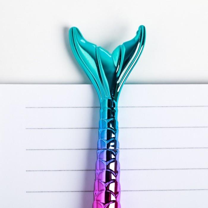 Набор: ежедневник голография и ручка I AM A MERMAID, 40 листов - фото 798374186