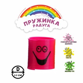 Пружинка-радуга «Мордочка», цвета МИКС в Донецке