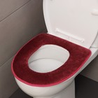 The cover on the toilet seat Velcro "Plush", MIX colors