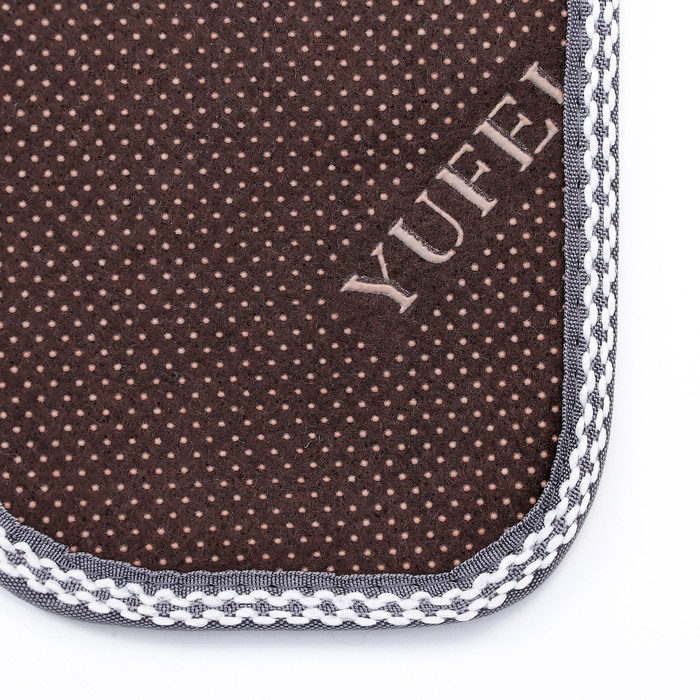 Набор ковриков для ванны и туалета Доляна «Трафарет», 2 шт: 40×50, 50×80 см, цвет серый - фото 798374975