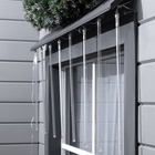 Гирлянда «Нить» 3 м с насадками «Сосульки 45 см», IP44, УМС, прозрачная нить, 36 LED, свечение белое с эффектом стекания, 12 В 4588012