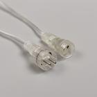 Гирлянда «Нить» 3 м с насадками «Сосульки 45 см», IP44, УМС, прозрачная нить, 36 LED, свечение белое с эффектом стекания, 12 В 4588012