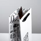 Пакет под бутылку «For real man», 36 × 13 × 10 см 4515439