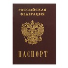 Записная книжка А6, 16 листов, "Паспорт. Россия", обложка мелованный картон, матовая ламинация, 3D-фольга, блок 80 г/м² - фото 6651312