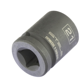 Головка ударная Stels 13925, 21 мм, 1/2", CrMo, шестигранная 4746886