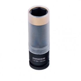 Головка ударная Gross 13194, 19 мм, 1/2", CrMo, шестигранная, для колесных дисков 4746934