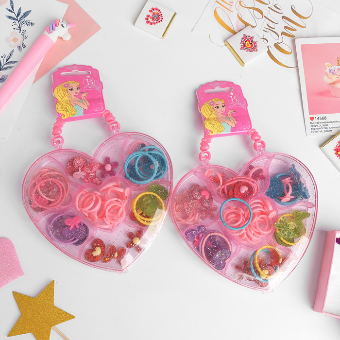 Набор для создания колец. Молд для эпоксидной смолы. Набор для создания колец. Резинки ассорти. Набор бус1693902.