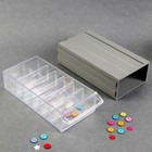 Бокс для хранения, 20,3 × 10,8 × 5,8 см, цвет серый Бокс для хранения, 20,3 × 10,8 × 5,8 см, цвет серый